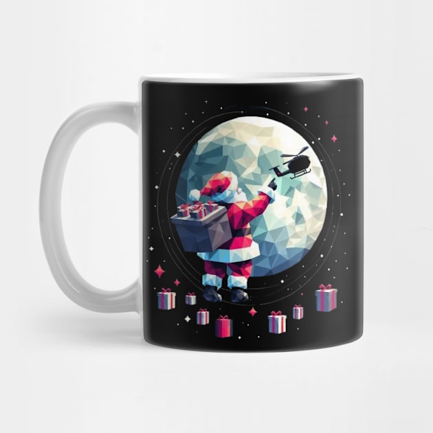 Christmas Santa astronaut by fadinstitute